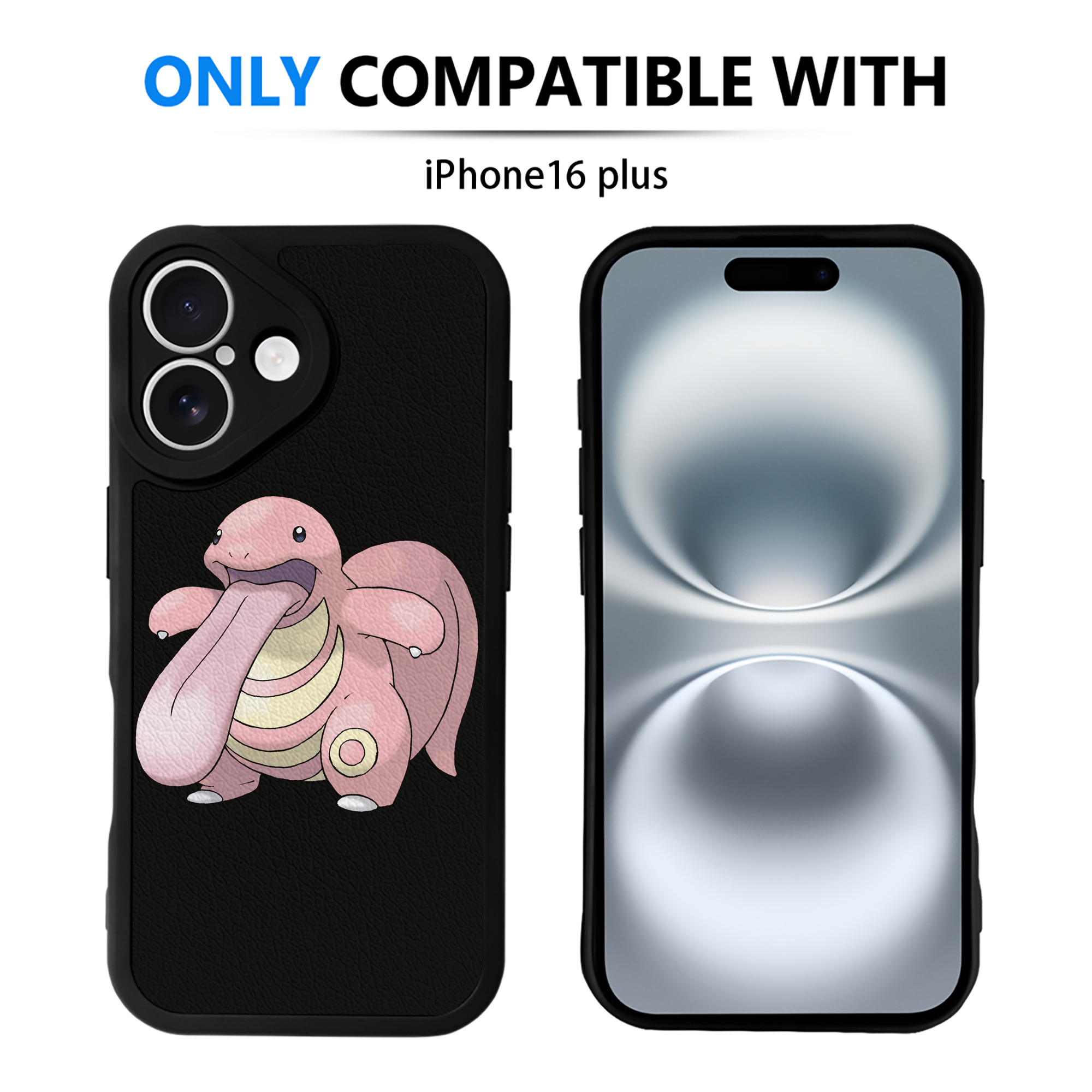 （画像用） ポケットモンスター Pokémon 【iPhone 16シリーズ対応】シリコンスマホケース（レザー調） 材質：シリコン